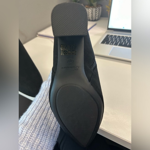 Black Suede Booties - Picture 4 of 5